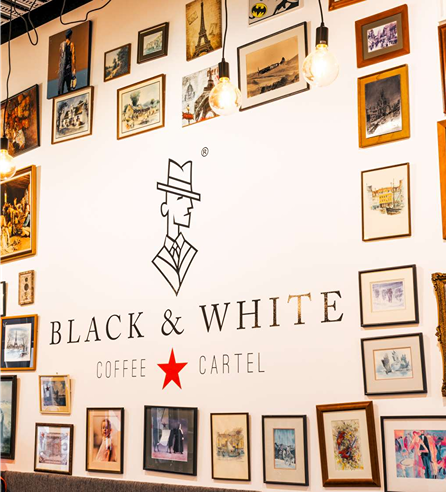 Black and White Coffee Cartel Wigram